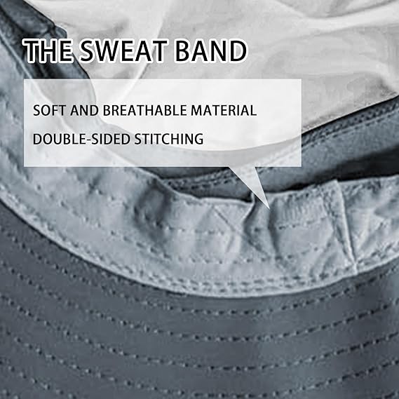 男款 女款 遮陽帽 釣魚帽 UPF 50+ 透氣寬邊漁夫帽 夏季 UV 防護 狩獵帽 附頸部翻蓋